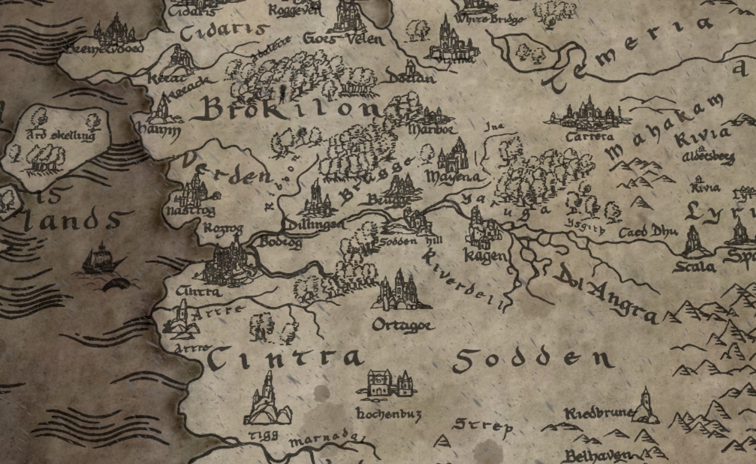 The witcher world map - dynamictito