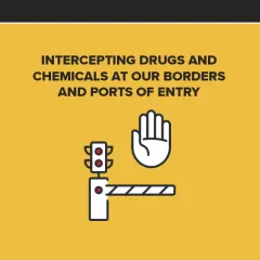 Intercepting drugs and chemicals at our borders and ports of entry