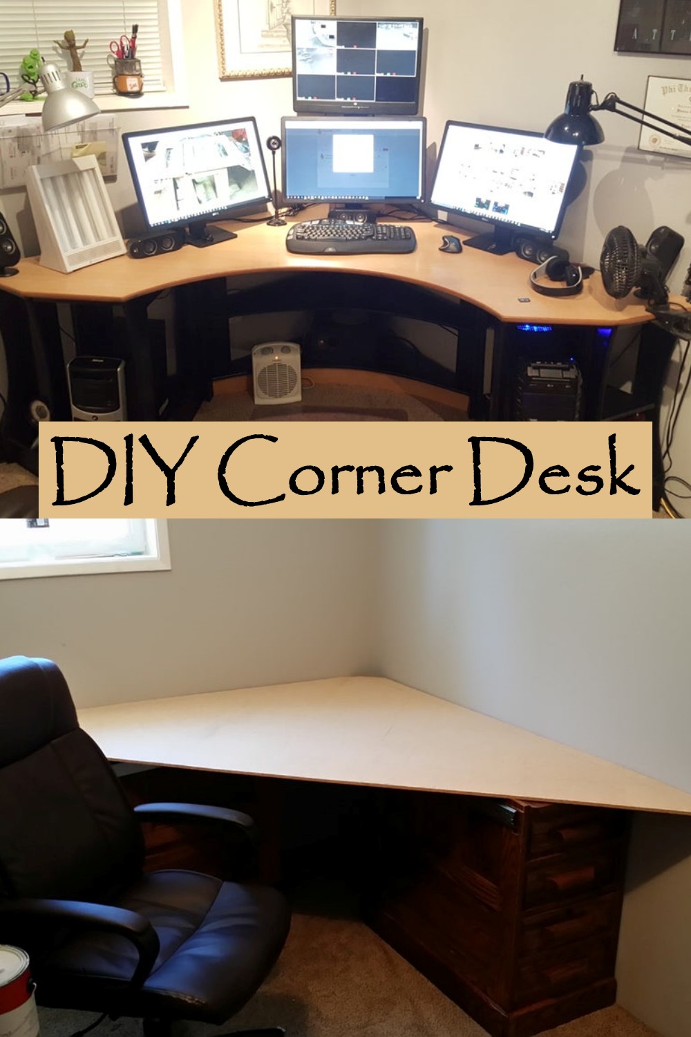 DIY Corner Desk