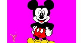 Drawing of Mickey Mouse by Gri