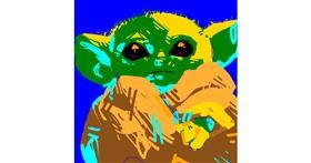 Drawing of Baby Yoda by Name