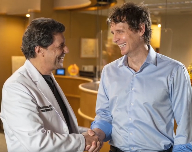 Man shaking hands with his dentist in Westfield