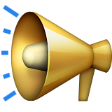 Public Address Loudspeaker Emoji (Apple/iOS Version)