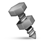 Nut And Bolt Emoji (Apple/iOS Version)