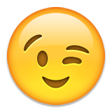 Winking Face Emoji (Apple/iOS Version)