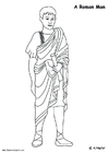 Coloring page Roman man