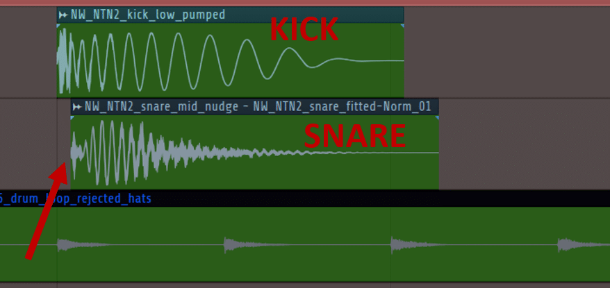 How to make synthwave: Shifting the snare to preserve the transients