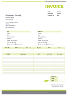 Product Invoice