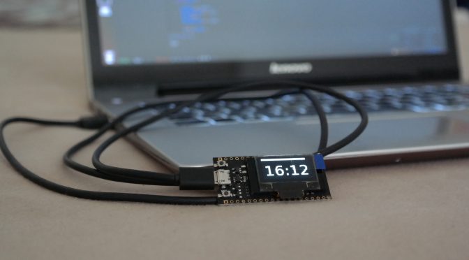 ESP32 NTP OLED clock