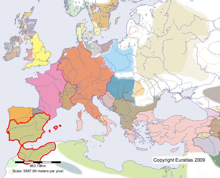 Map of Qurtuba in year 1000