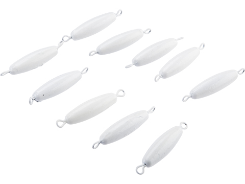 Battle Angler Luminous Glow Double Ring Torpedo Lead Weight Sinker (Size: 0.75oz / 10 Pack)