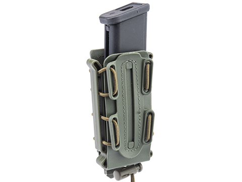 Black Owl Gear Mod 1 Universal Pistol Magazine Pouch w/ Belt & MOLLE Attachments (Color: Olive Green)