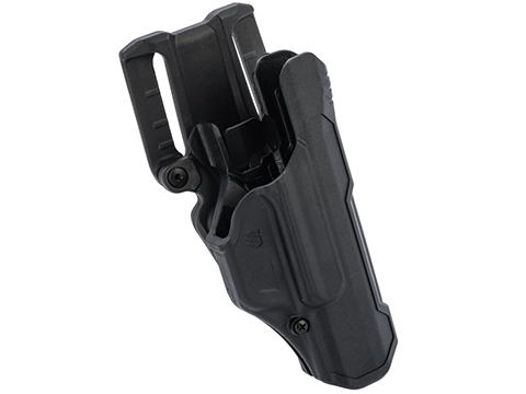 Blackhawk T-Series Level-2 Non-Light Bearing Duty Holster (Model: GLOCK 17, 19, 22 / Matte Black / Right Hand)