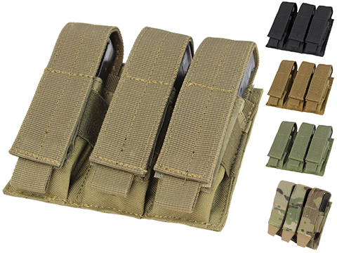 Condor MOLLE Triple Pistol Magazine Pouch 