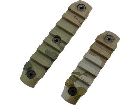 DyTac Polymer Keymod Rail Segments Set (Color: Multicam / 1X 5 Slot 1X 7 Slot)