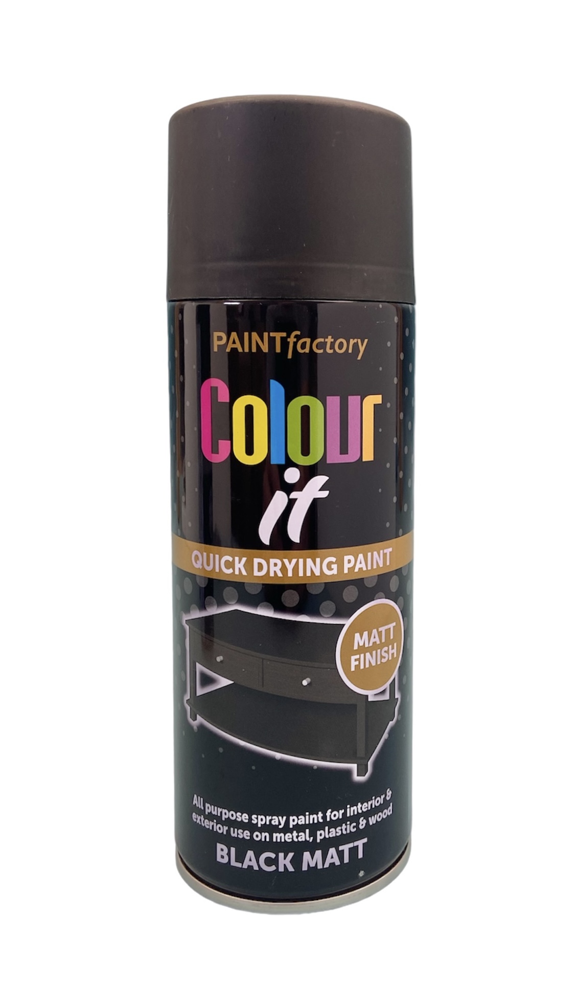 45121 RAPIDE 1733PR MATT BLACK SPRAY - 400ml CAN