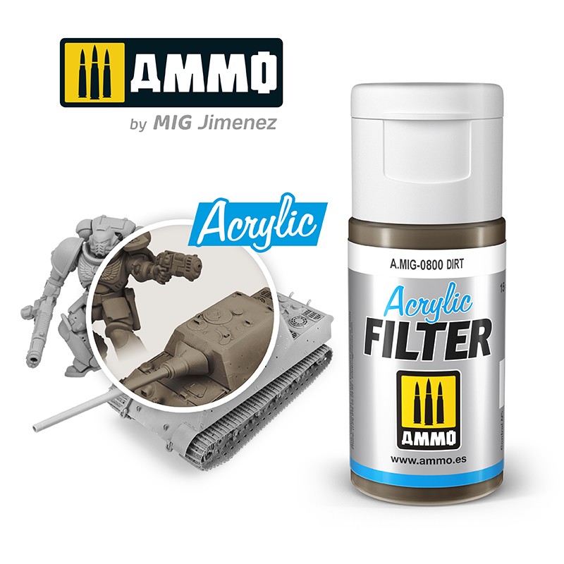 MIG800 Ammo ACRYLIC FILTER Dirt