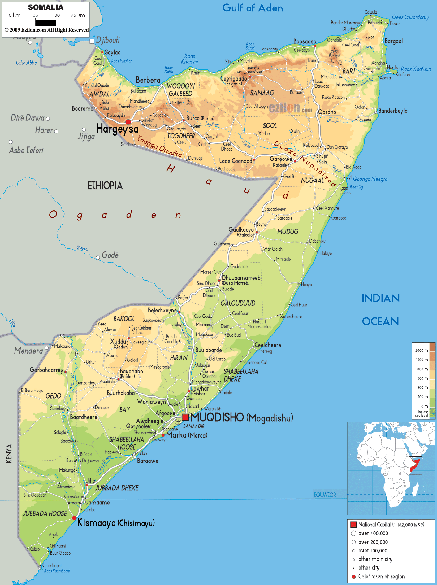 Somali Desert Map