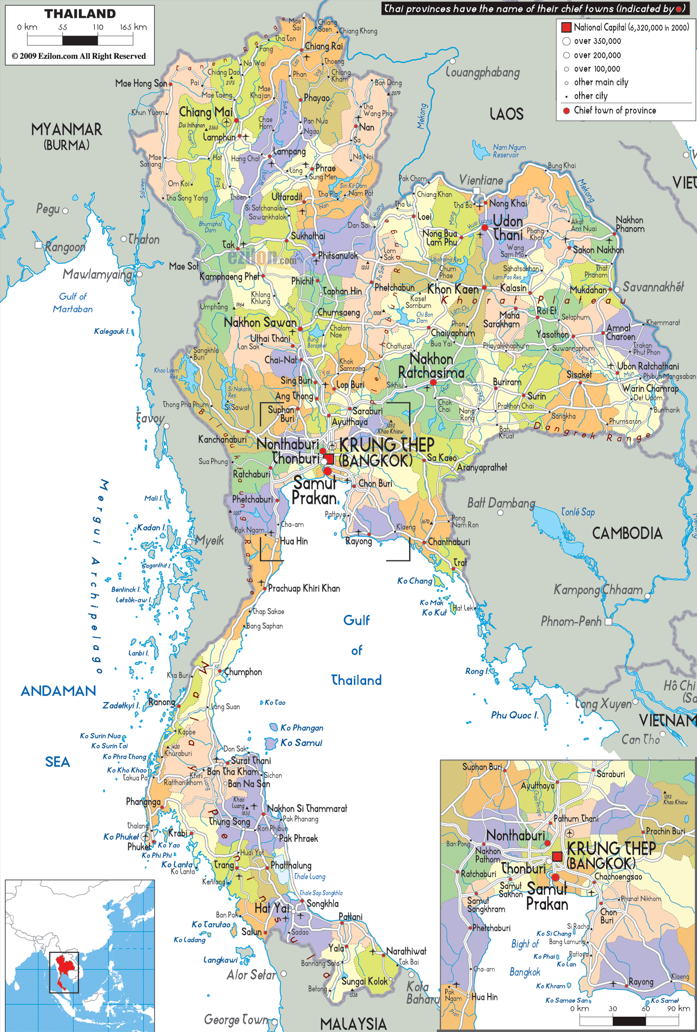 Thailand Map Geography Of Thailand Map Of Thailand Wo - vrogue.co