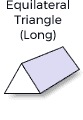 Select a Custom Long Equilateral Triangle Packing Foam