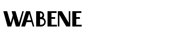 Wabene font preview