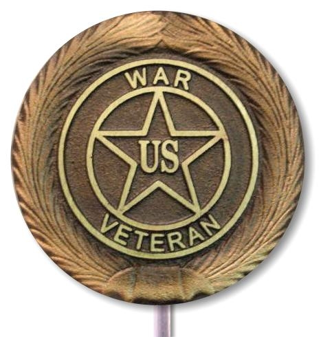 US War Veteran Bronze Grave Marker