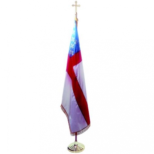 Episcopal Indoor Flag with Pole Hem and Fringe