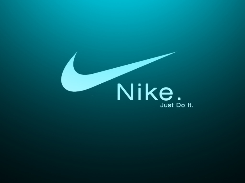 nike just do it logo on green black background #27