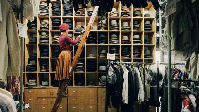 A selection of hats at Theaterkunst’s Berlin costume house