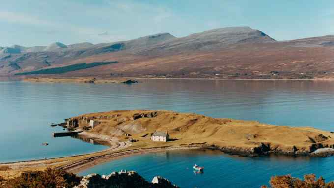 The Ard Neakie peninsula on Loch Eriboll, on the north coast of Scotland