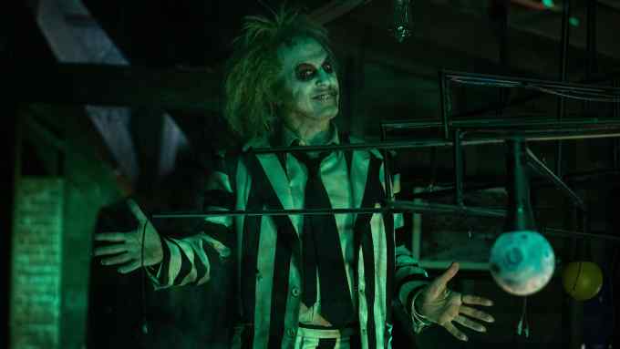 Michael Keaton in Beetlejuice Beetlejuice