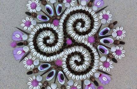 Mandalas Made With Natural Elements