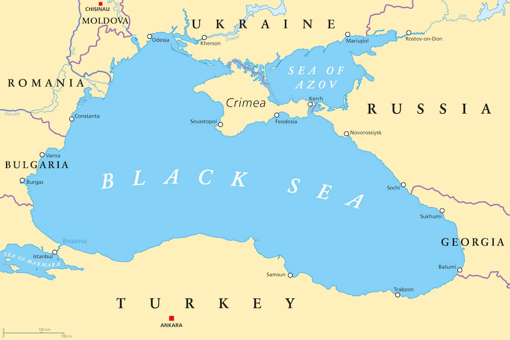 black sea map