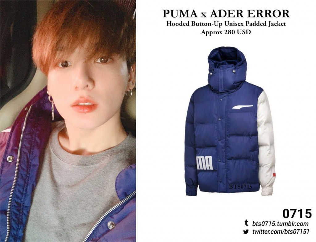 Korean Streetwear, Jungkook (BTS) wearing ADER Error