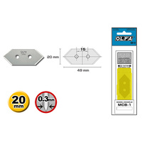 OLFA Utility Blade MCB-1 - Suit MC45 (5 pc)