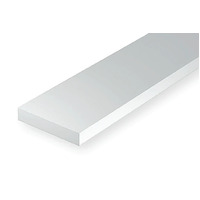 STYRENE STRIPS .38MM X 3.17MM - 350MM 10PC