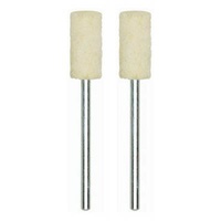 Felt polishing bit. Cylinder Shape. 7x15mm, 2 pcs