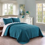 Queen Size Bedspread Teal