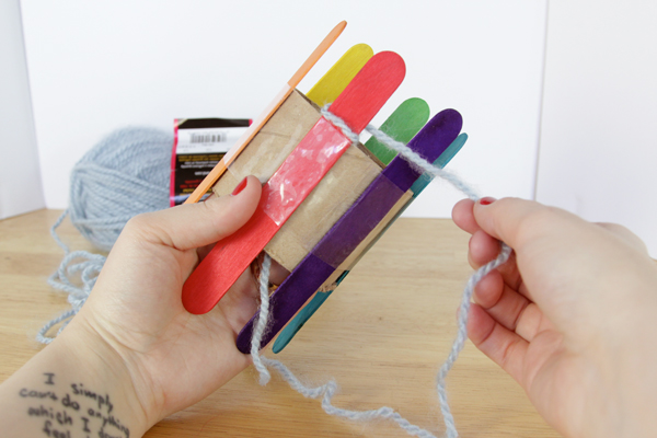 How-to: DIY a Knitting Loom & Knit With It | Hands Occupied