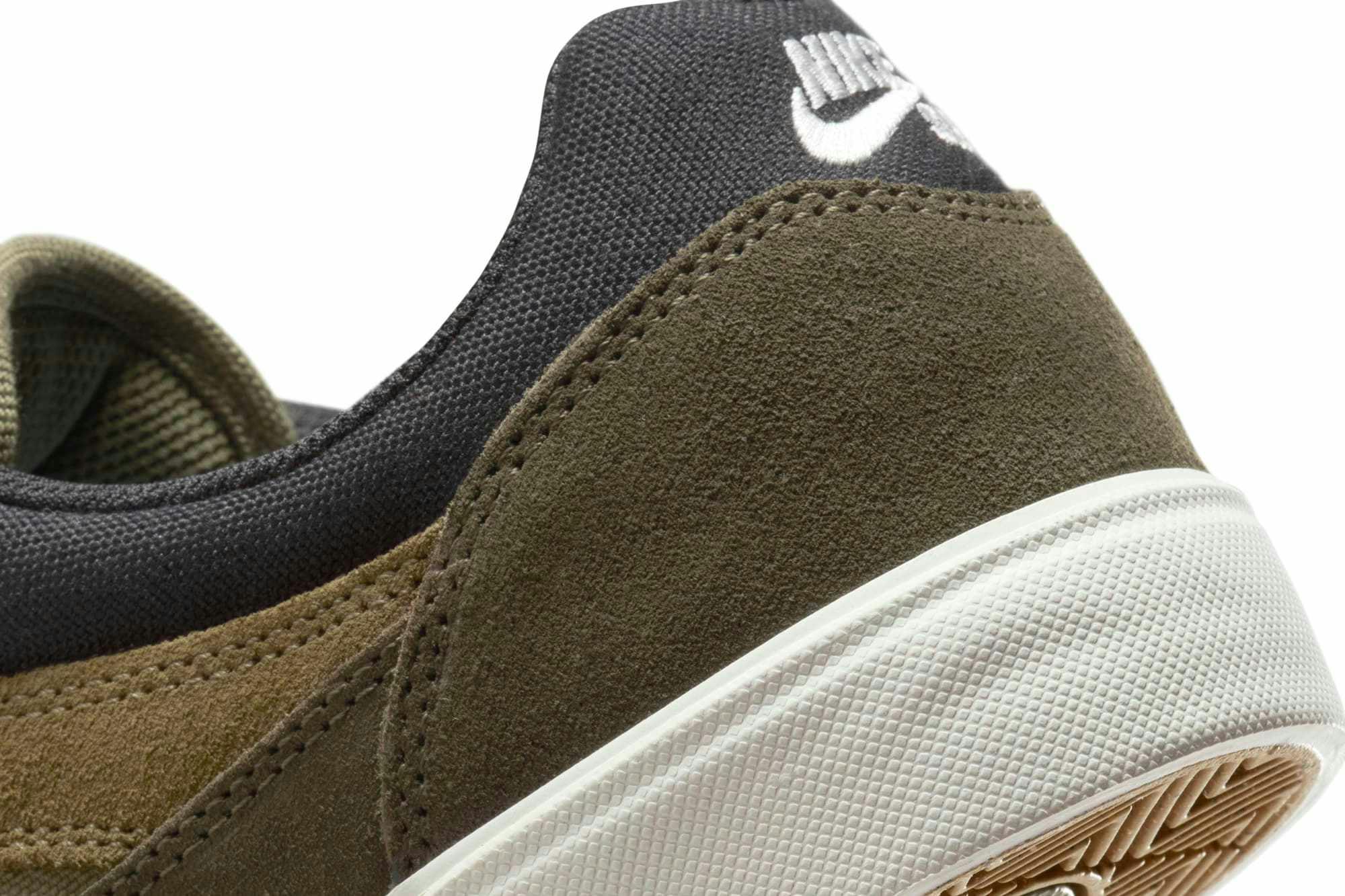 nike sb malor skate sneaker in brown suede