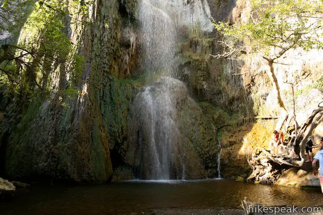 This waterfall is split into two tiers. The upper tier, which is harder to reach, is 150 feet tall and stunning after rainstorms.