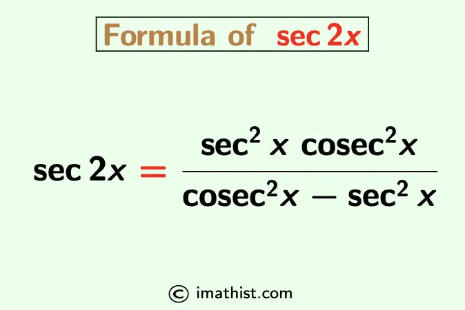 sec2x identity