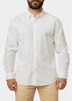 Linen - Cotton White Shirt 