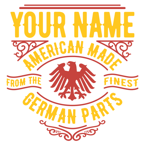 personalized German Parts design