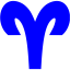 blue aries icon