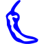 blue chili pepper 7 icon