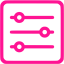 deep pink settings 12 icon