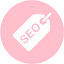 pink seo tag 2 icon