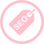 pink seo tag 3 icon