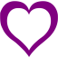 purple heart icon